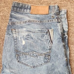 Sean John Relaxed Denim Jeans in Light Blue Size 36x32